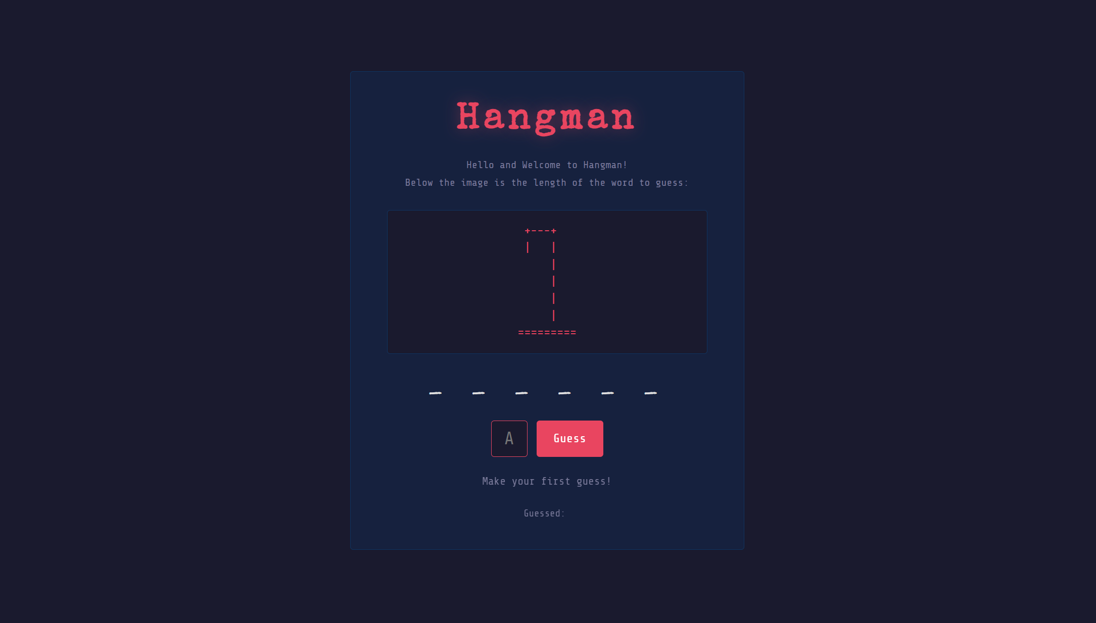 Hangman (Python Implementations)